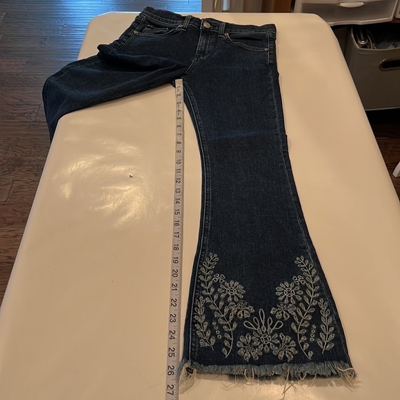 Rag & Bone Jean 10 Inch Crop Flare Size 25 - Picture 6 of 16